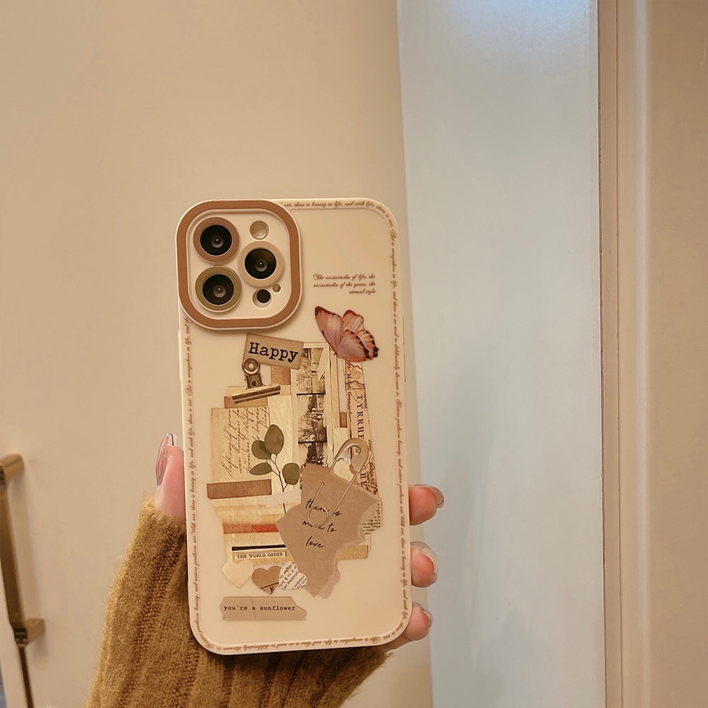 【iPhone Case】レトロアート コラージュ iPhoneケース