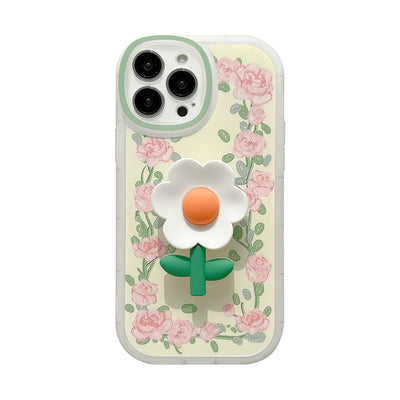 【iPhone Case】可愛い花 スタンド  スマホスタンド  iPhoneケース