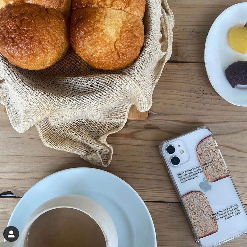 【iPhone Case】可愛い食パン柄iPhoneケース