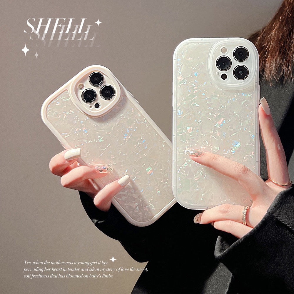 【iPhone Case】キラキラ シェル オシャレインスタ映え iPhoneケース