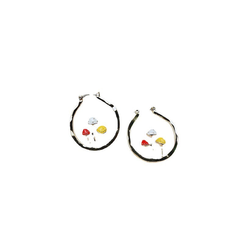 【EARRINGS】大人かわいい お洒落 キノコ ピアス