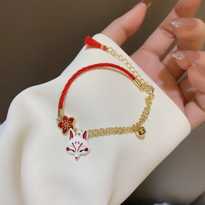 【Bracelet】狐 花 きつね  インスタ映え 韓国 デザイン ブレスレット