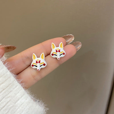 【Earrings】狐 きつね  インスタ映え 韓国 デザイン  ピアス