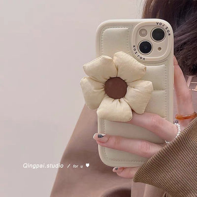 【iPhone Case】カワイイ立体型の花iPhoneケース