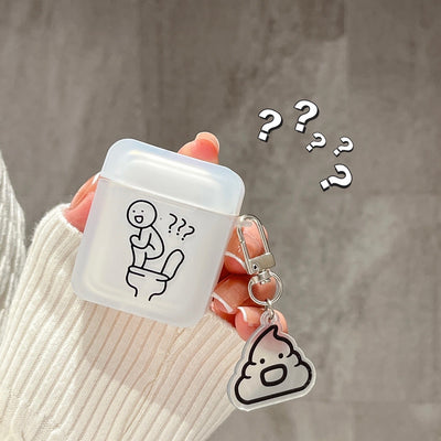 【Airpods Case】面白い トイレ うんこ Airpods/ AirPods Pro/Airpods 第三世代ケース