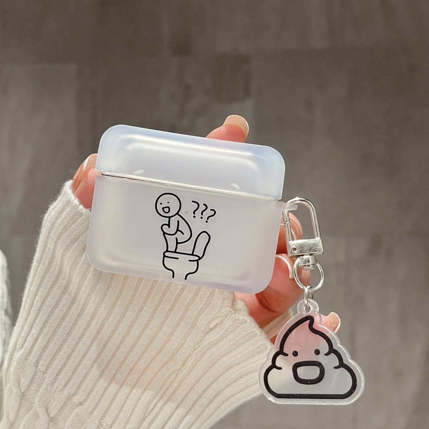 【Airpods Case】面白い トイレ うんこ Airpods/ AirPods Pro/Airpods 第三世代ケース