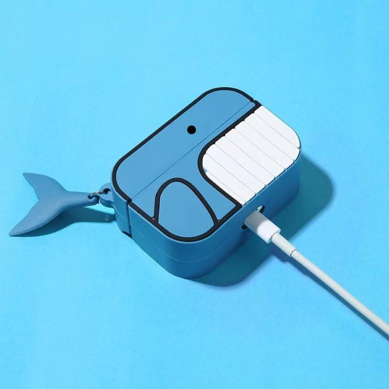 【Airpods Case】 可愛い さかな 3種類 鮫 クマノミ クジラ インスタ映え Airpods/ AirPods Pro/Airpods 第三世代ケース