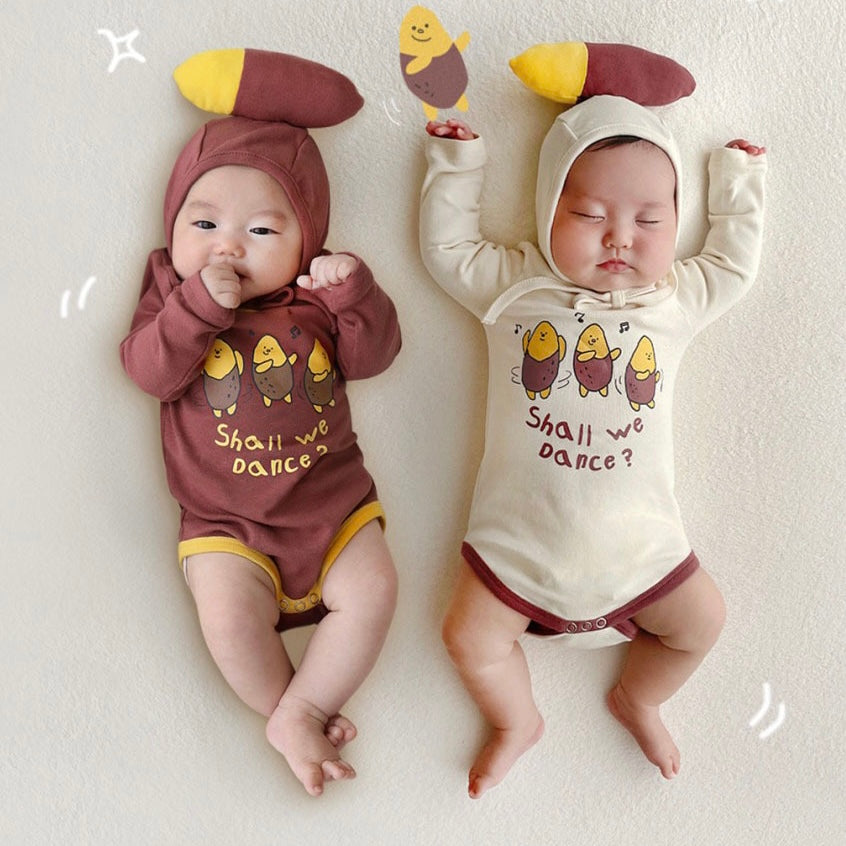 【Clothes】可愛いさつまいも 韓国ロンパース 新生児 ギフト ハロウィンコスプレ子供服こども服
