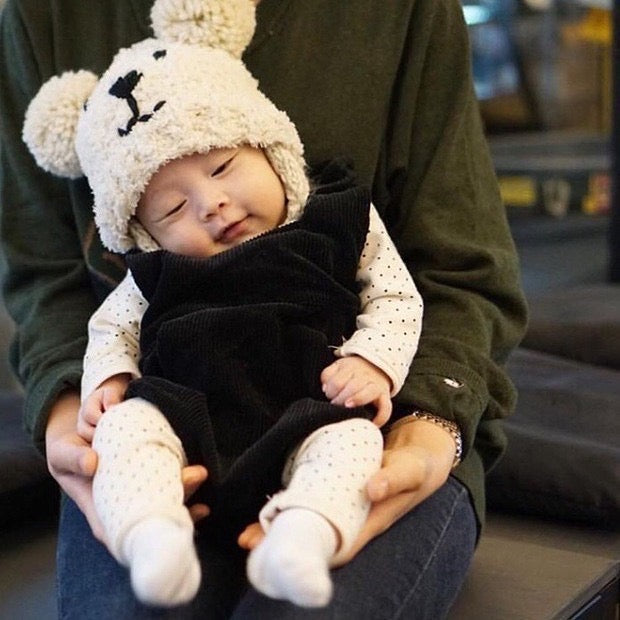 【ベビー・キッズ】ふわふわ可愛いくまニット帽 韓国 おしゃれ  防寒 韓国子供服 新生児 赤ちゃん