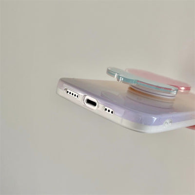 【iPhone Case】可愛い 韓国  チューリップ スタンド 落下防止 スマホグリップ  IPHONEケース
