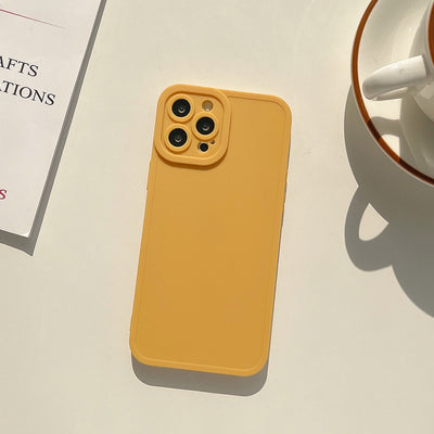 【iPhone Case】シンプル お洒落 12色 韓国 人気 無地カバー カップル iPhoneケース