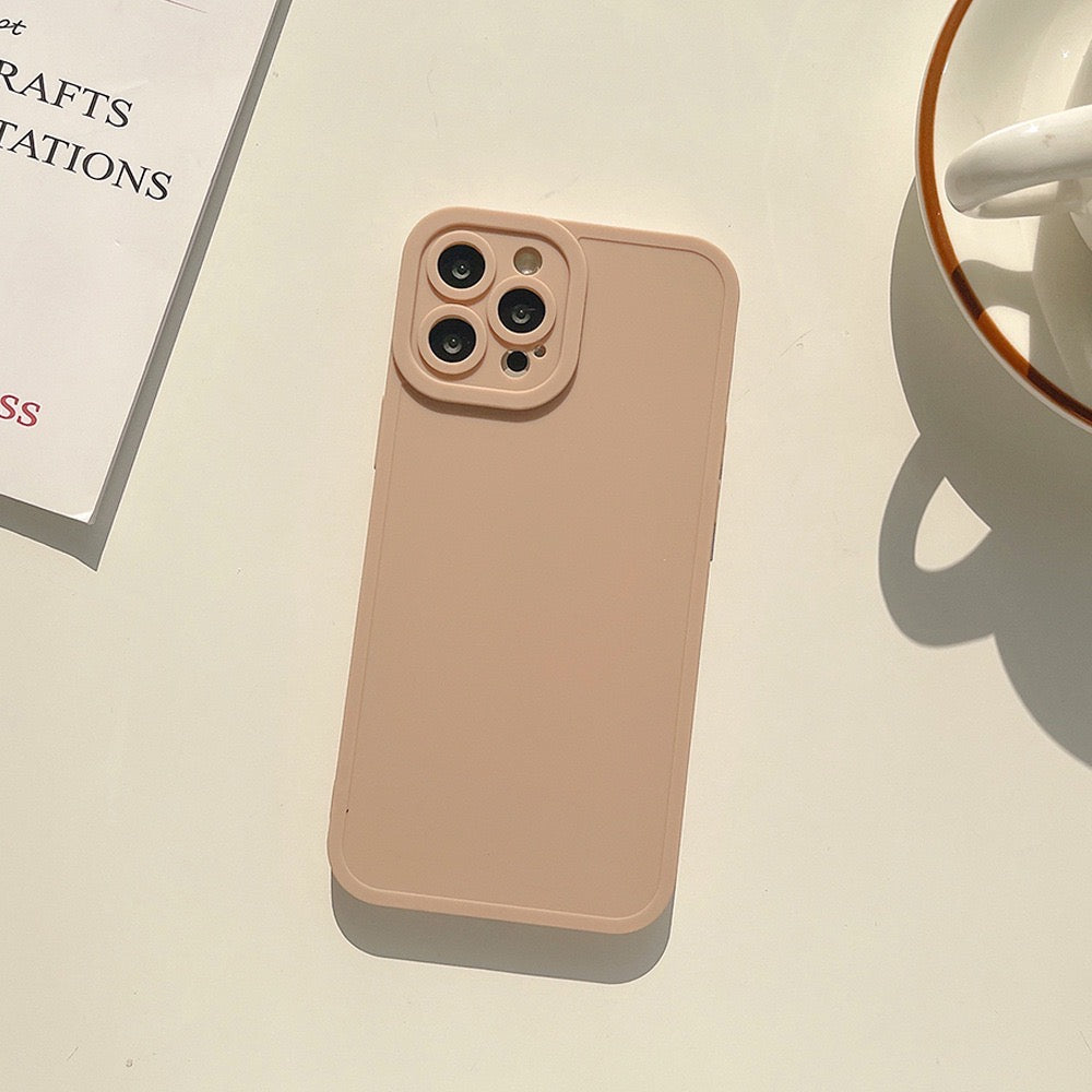 【iPhone Case】シンプル お洒落 12色 韓国 人気 無地カバー カップル iPhoneケース