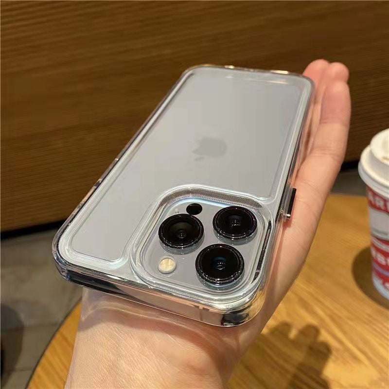 【iPhone Case】人気 透明 シンプル クリア アクリル 耐衝撃 背面クリア iPhoneケース