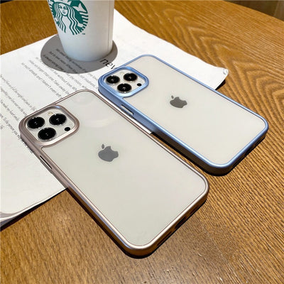 【iPhone Case】お洒落 高級感 シンプル 5色 韓国 人気 透明 クリア  iPhoneケース