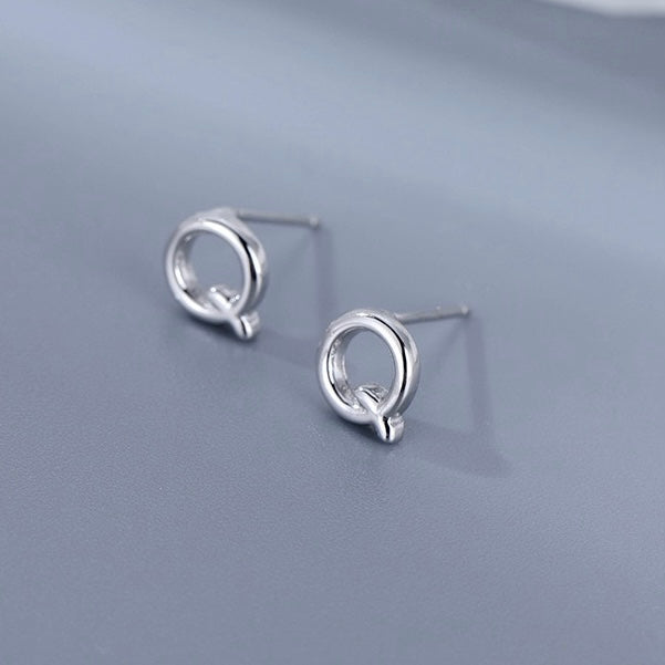 【Earrings】アルファベット26文字 シルバー925ピアス&イヤリング