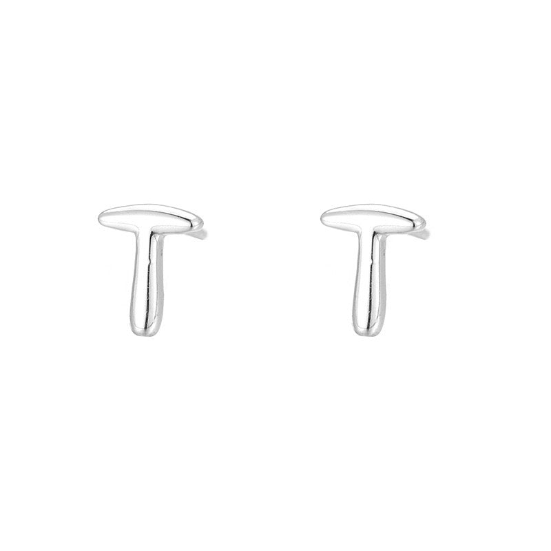 【Earrings】アルファベット26文字 シルバー925ピアス&イヤリング