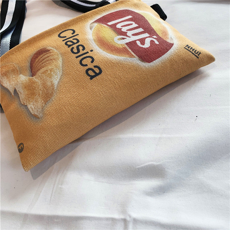 【Cute Bag】面白い ポテトチップス バッグ  ショルダーバッグ　