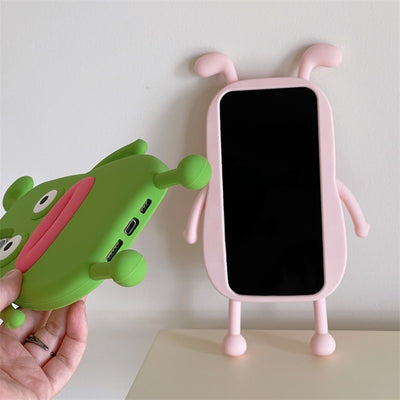 【iPhone Case】可愛い 面白い カエル ソーセージの口 カップル 韓国 IPHONEケース