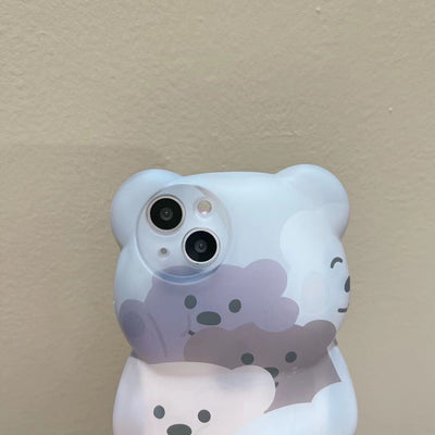 【iPhone Case】可愛い クマちゃん 立体 熊 くま柄 IPHONEケース