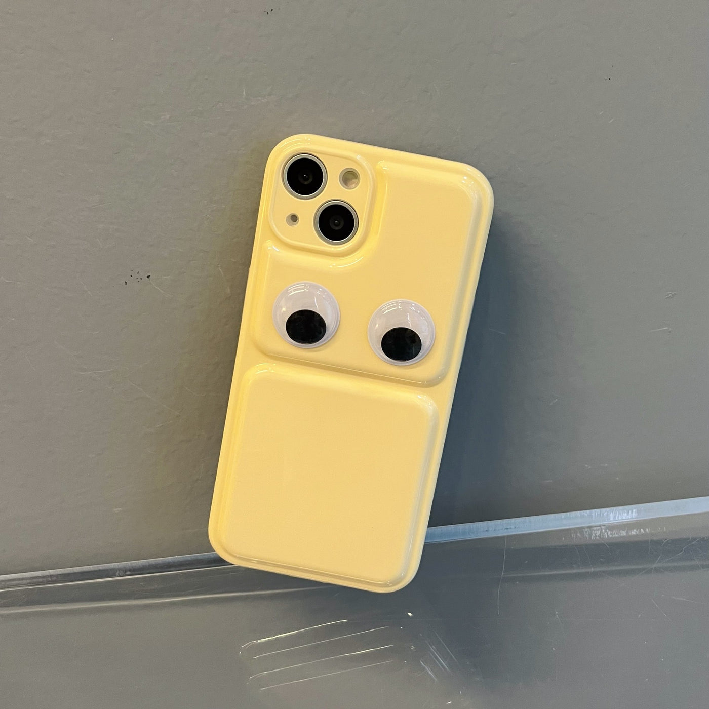 【iPhone Case】可愛い 目 冷蔵庫 人気 立体 目が動く IPHONEケース