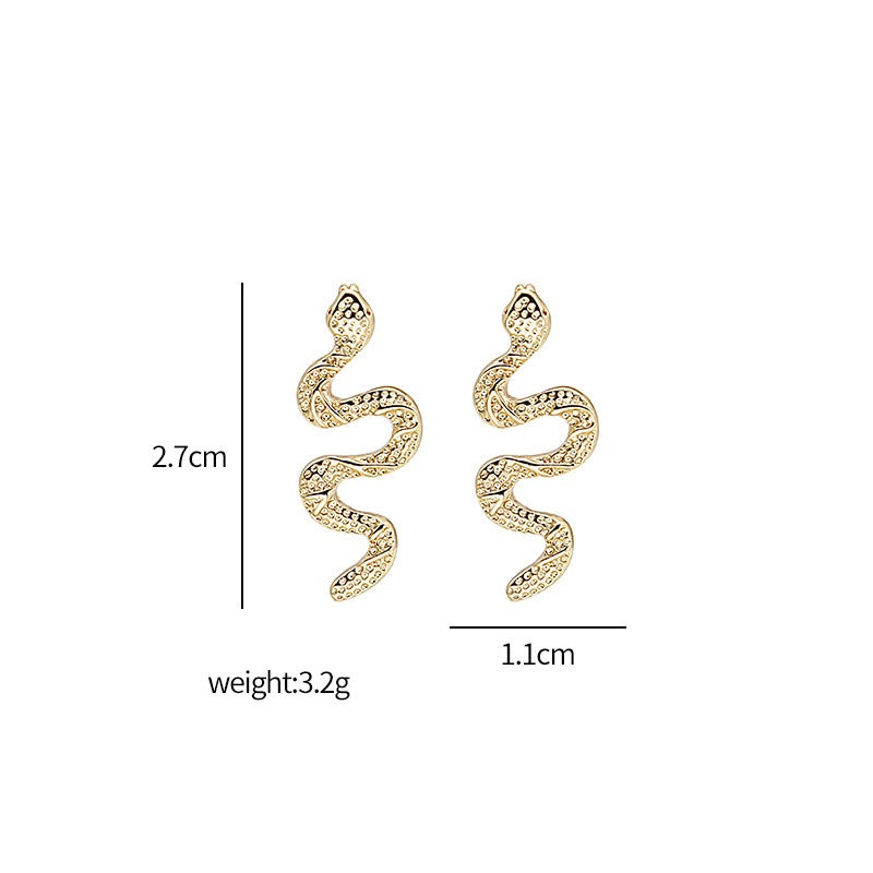 【Earrings】スネークデザインのピアス