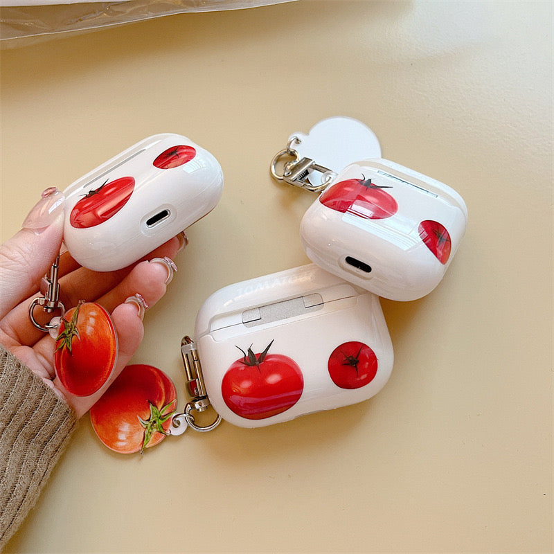 【Airpods Case】可愛い トマト トマト柄 Airpods/ AirPods Pro/Airpods 第三世代ケース