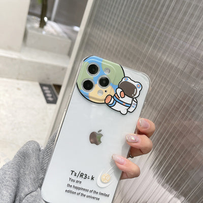 【iPhone Case】かわいい宇宙飛行士iPhoneケース