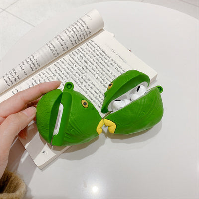 【Airpods Case】 グリーンフィッシュヘッドAirpods/Airpods Pro ケース