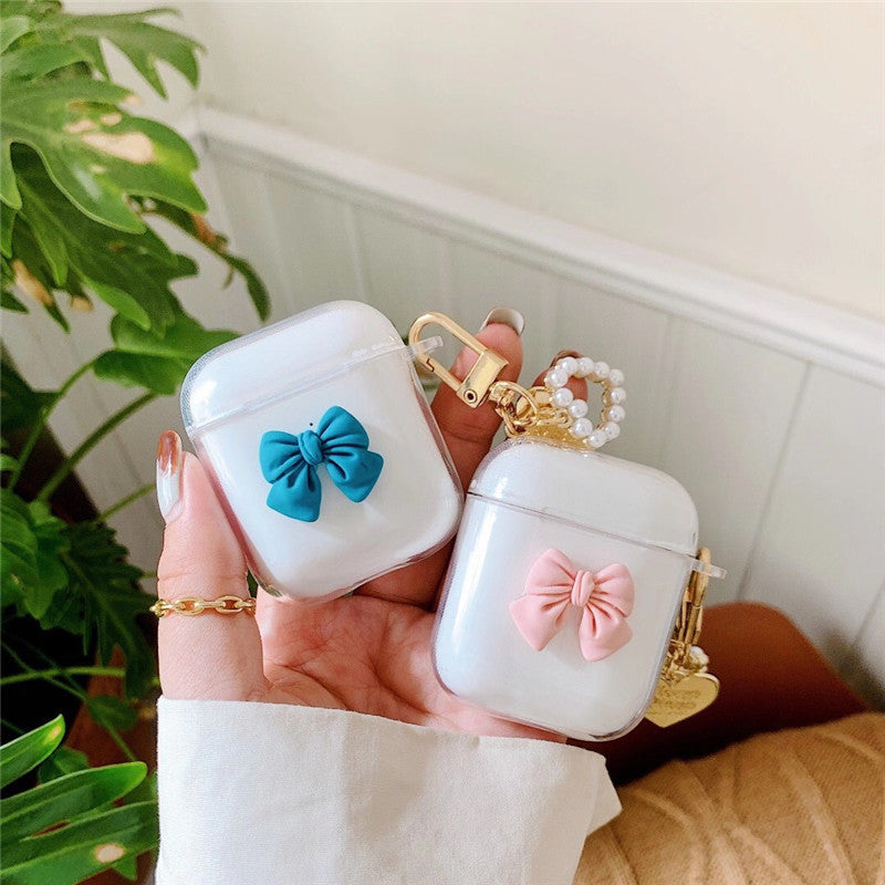 【Airpods Case】 かわいいリボン柄のAirpods/AirpodsProケース