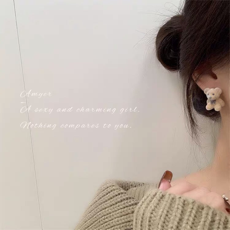 【Earrings】  可愛いくまちゃんピアス&イヤリング
