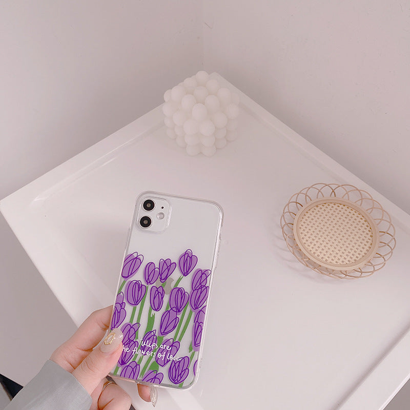 【iPhone Case】韓国風チューリップiPhoneケース