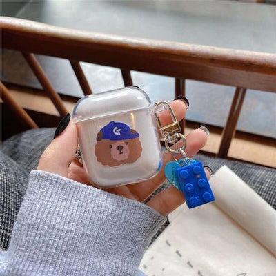 【Airpods Case】カワイイ ベアー 透明Airpods Proケース