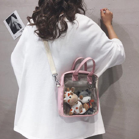 【Cute Bag】可愛的透明ぬいぐるみトートバッグ