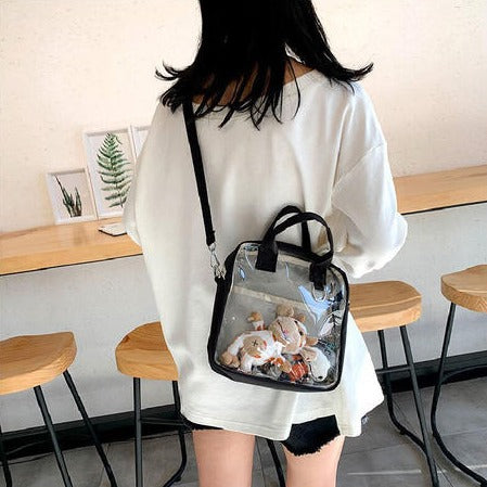 【Cute Bag】可愛的透明ぬいぐるみトートバッグ