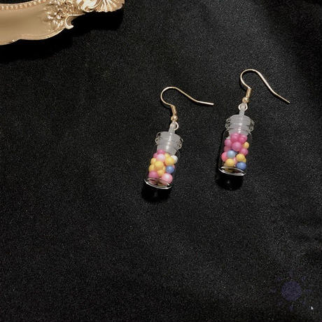 【Earrings】  カラフルなフックピアス&イヤリング