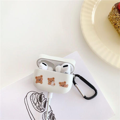 【Airpods Case】カワイイ韓国クマちゃん Airpods Proケース