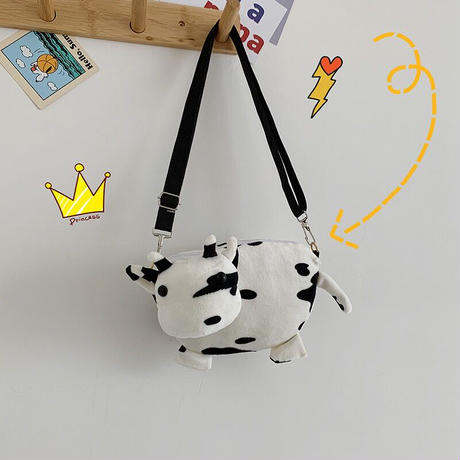 【Cute Bag】カワイイぬいぐるみ牛トートバッグ