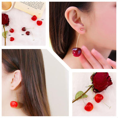 【Earrings】  さくらんぼピアス